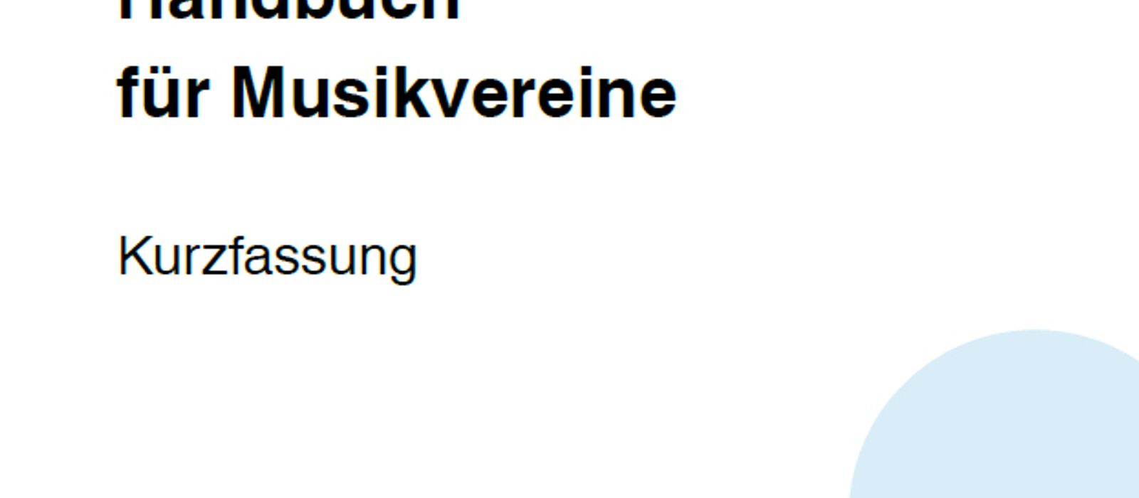 Handbuch für Musikvereine – Tipps für die Organisation und Führung